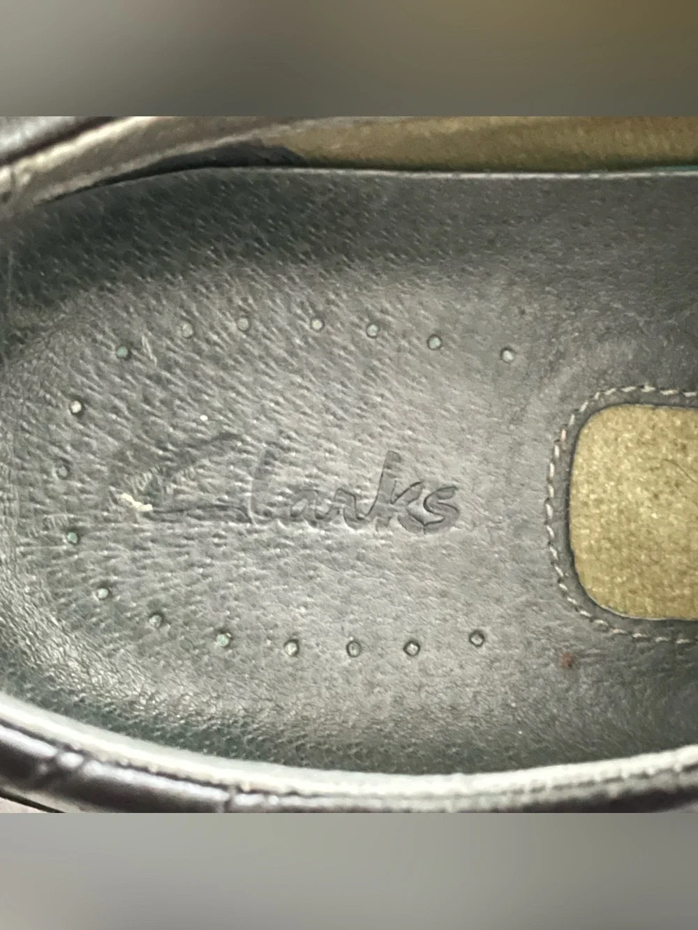 Clarks Men's Sz 10W Touraeg Black Leather Oxford Lace-Up Shoes 78051